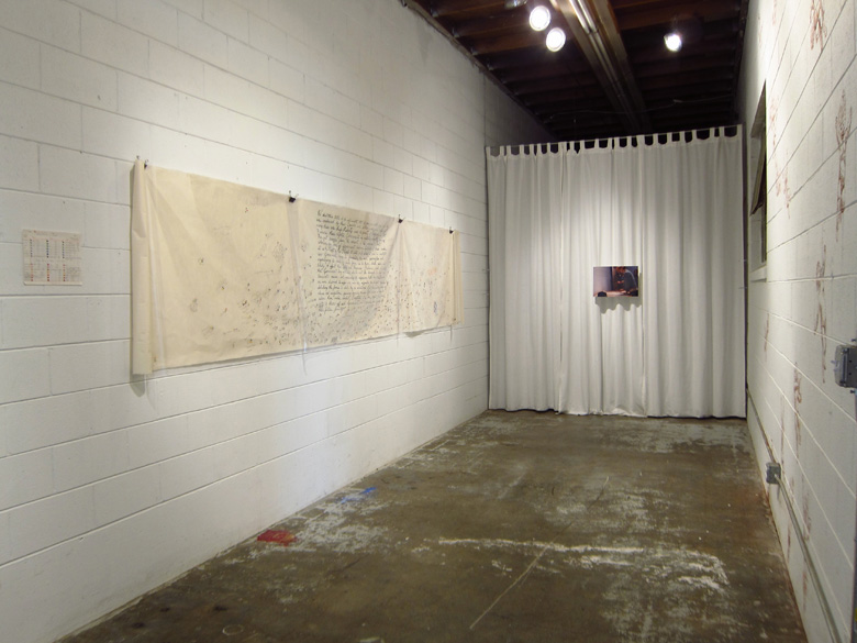 Signing Piece/ Utopia Breakdown Installation, looking East