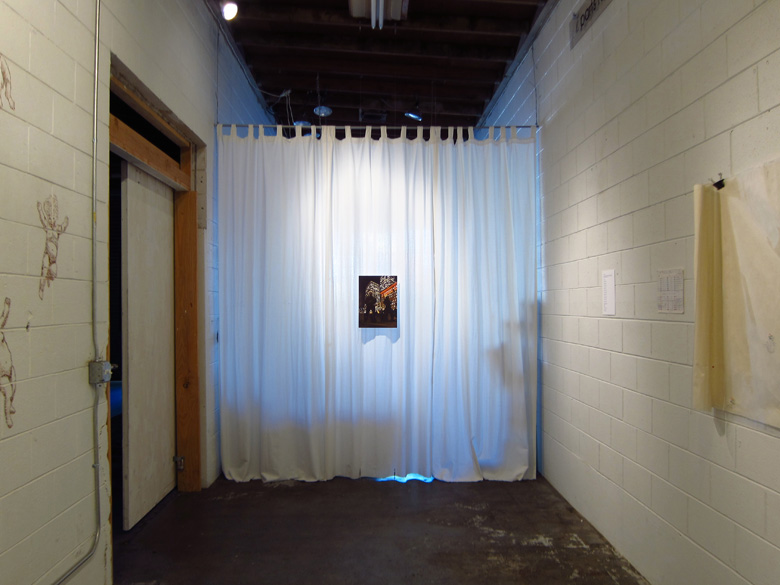 Signing Piece/ Utopia Breakdown Installation, looking West